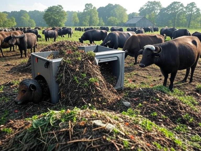 Kompost Makinesi ile Büyükbaş Hayvan Atıklarının Bertarafıyla Kazançlar